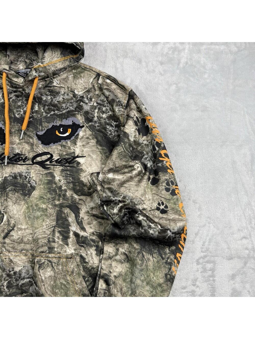 Predator Quest Wolf Eyes Camo Hunting Hoodie Men L Shield Series Blocker Outdoor - Picture 7 of 9